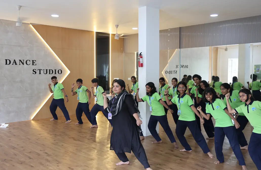 learners performing dance